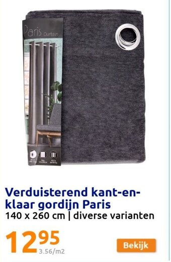 Action Verduisterend kant-en-klaar gordijn Paris aanbieding