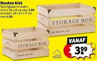 Kruidvat Houten kist aanbieding