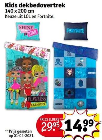 Kruidvat Kids dekbedovertrek aanbieding
