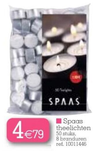 Spaas theelichten