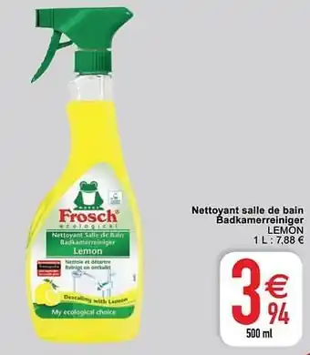 Nettoyant salle de bain badkamerreiniger lemon