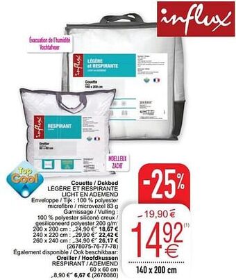 Cora Couette - dekbed légère et respirante licht en ademend aanbieding
