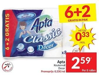 Apta keukenrol decor