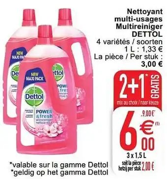 Nettoyant multi-usages multireiniger dettol