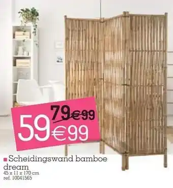 Scheidingswand bamboe dream