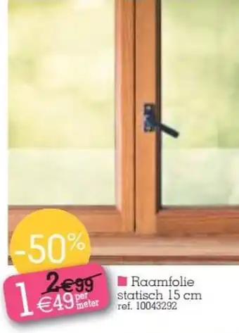 Raamfolie statisch