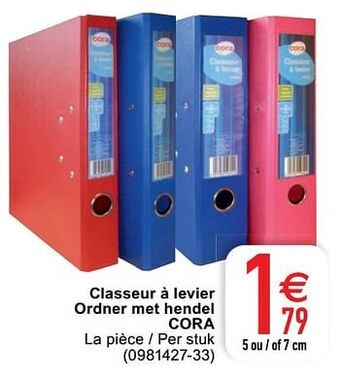 Classeur à levier ordner met hendel cora
