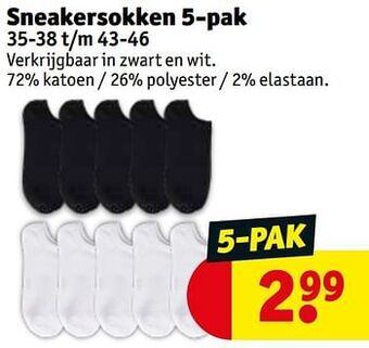 Kruidvat Sneakersokken aanbieding
