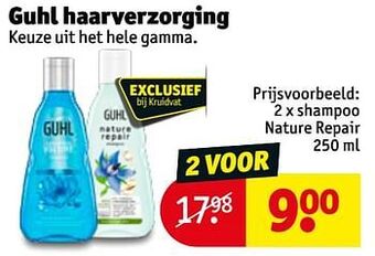 Kruidvat Shampoo nature repair aanbieding