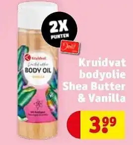 Kruidvat bodyolie shea butter + vanilla