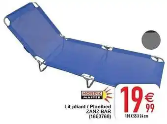 Lit pliant - plooibed zanzibar