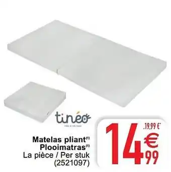 Cora Matelas pliant plooimatras aanbieding