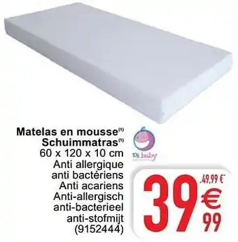 Cora Matelas en mousse schuimmatras aanbieding