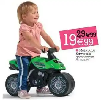 Yess Moto baby kawasaki groen-zwart aanbieding