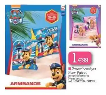 Zwembandjes paw patrol