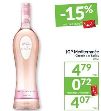 Intermarché Igp méditerranée chemin des sables rosé aanbieding