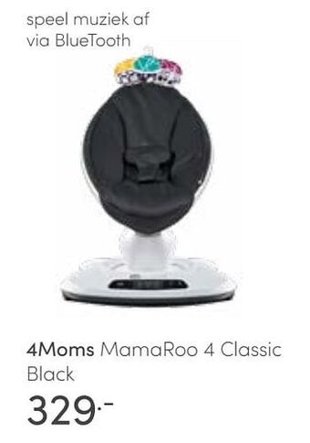 Baby & Tiener 4moms mamaroo 4 classic black aanbieding