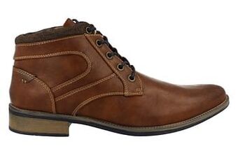 Berca Shoes Mode-Mania Bottine Heren Vegan - Cognac aanbieding