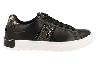 Esprit Sneaker Laag Dames Kent Lace Trend Dierenprint - Zwart