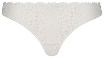 HEMA B.A.E. B.A.E. Dames String Kant Bloemen Wit (wit) aanbieding