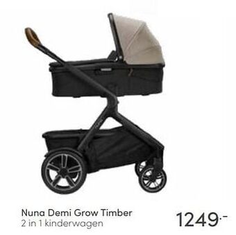 Baby & Tiener Nuna demi grow timber 2 in 1 kinderwagen aanbieding
