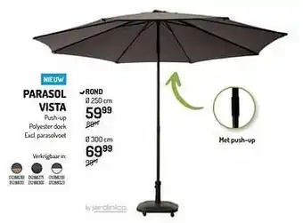 Parasol vista rond