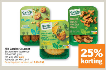 Albert Heijn Alle Garden Gourmet aanbieding