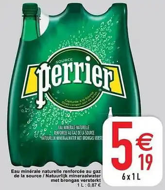 Eau minérale naturelle renforcée au gaz de la source - natuurlijk mineraalwater met brongas versterkt
