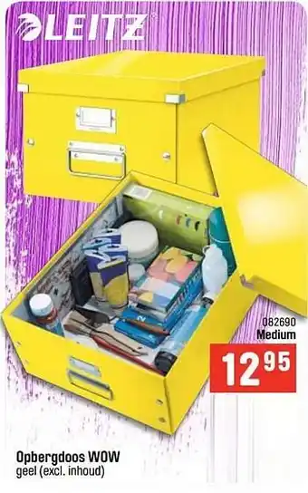 Happyland Opbergdoos wow medium aanbieding