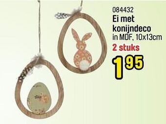 Happyland Ei met konijndeco aanbieding