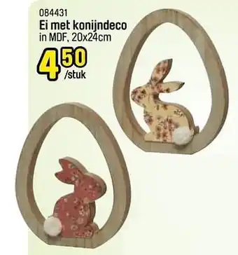 Happyland Ei met konijndeco aanbieding
