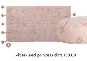 Baby & Tiener Life time vloerkleed princess dots aanbieding
