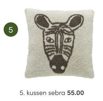 Lifetime kussen sebra