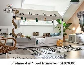 Baby & Tiener Lifetime 4 in 1 bed frame aanbieding