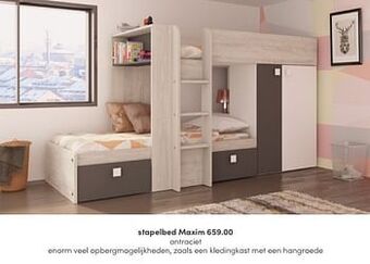 Baby & Tiener Stapelbed maxim aanbieding