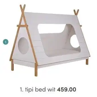 Baby & Tiener Woood tipi bed wit aanbieding