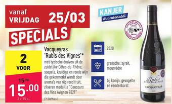 Vacqueyras Rubis Des Vignes