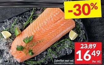 Intermarché Zalmfilet met vel aanbieding
