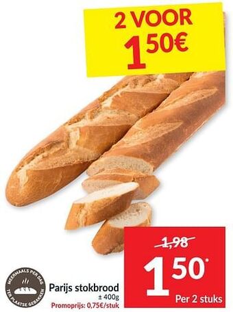 Intermarché Parijs stokbrood aanbieding