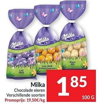 Intermarché Milka chocolade eieren aanbieding