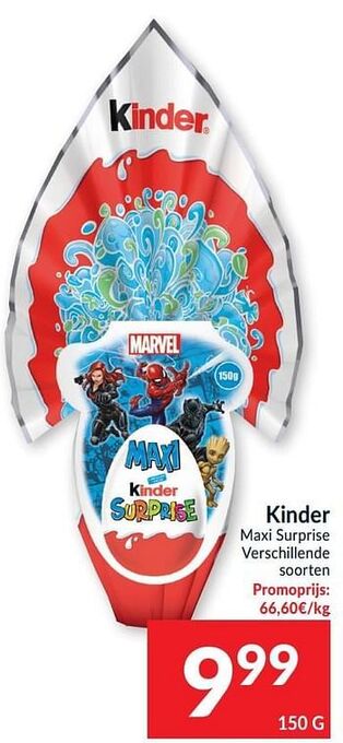 Intermarché Kinder maxi surprise aanbieding