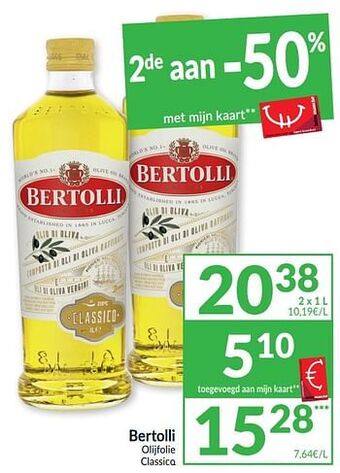 Intermarché Bertolli olijfolie classico aanbieding