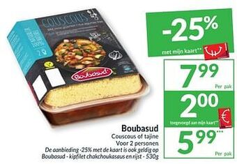 Intermarché Boubasud couscous of tajine aanbieding