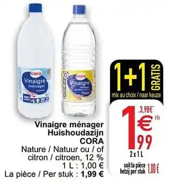Vinaigre ménager huishoudazijn cora