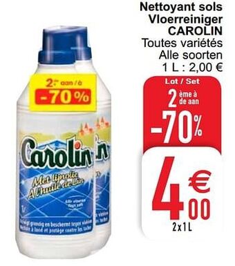 Cora Nettoyant sols vloerreiniger carolin aanbieding