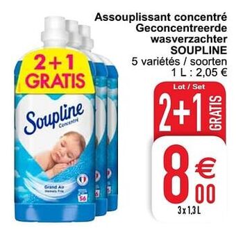 Cora Assouplissant concentré geconcentreerde wasverzachter soupline aanbieding