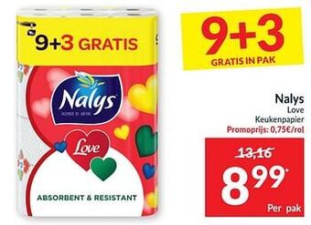 Intermarché Nalys love keukenpapier aanbieding