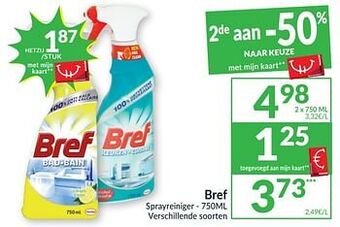 Intermarché Bref sprayreiniger aanbieding