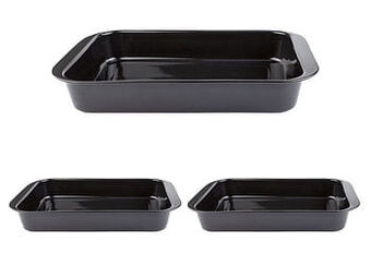 ERNESTO® Ovenschotel of bakvormen, emaille, krasvast