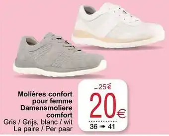 Cora Molières confort pour femme damensmoliere comfort aanbieding